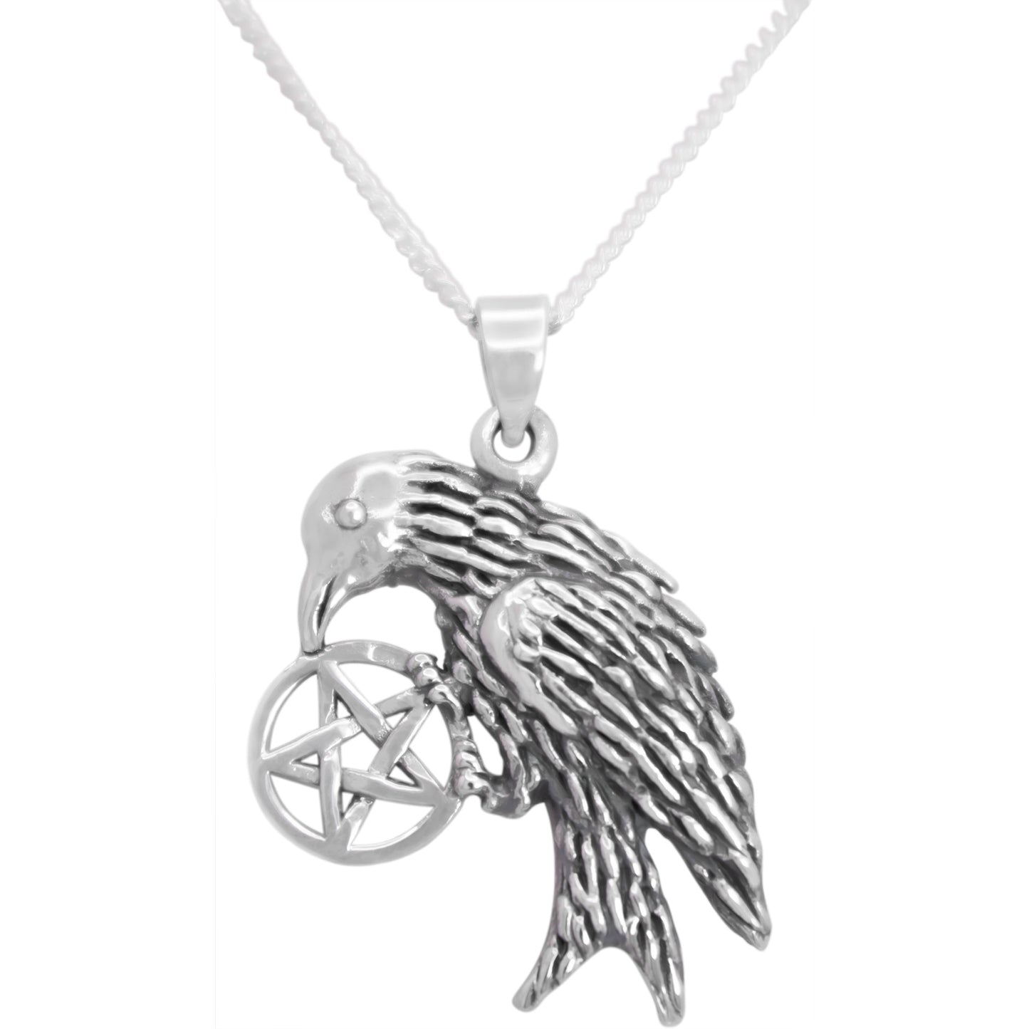 Raven Pentagram Pendant