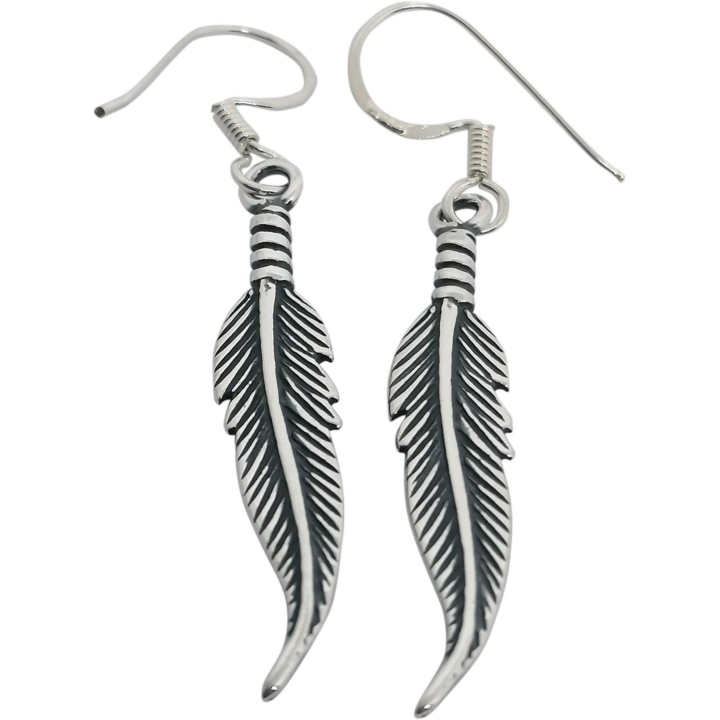 Feather Hook Earrings - Silvette