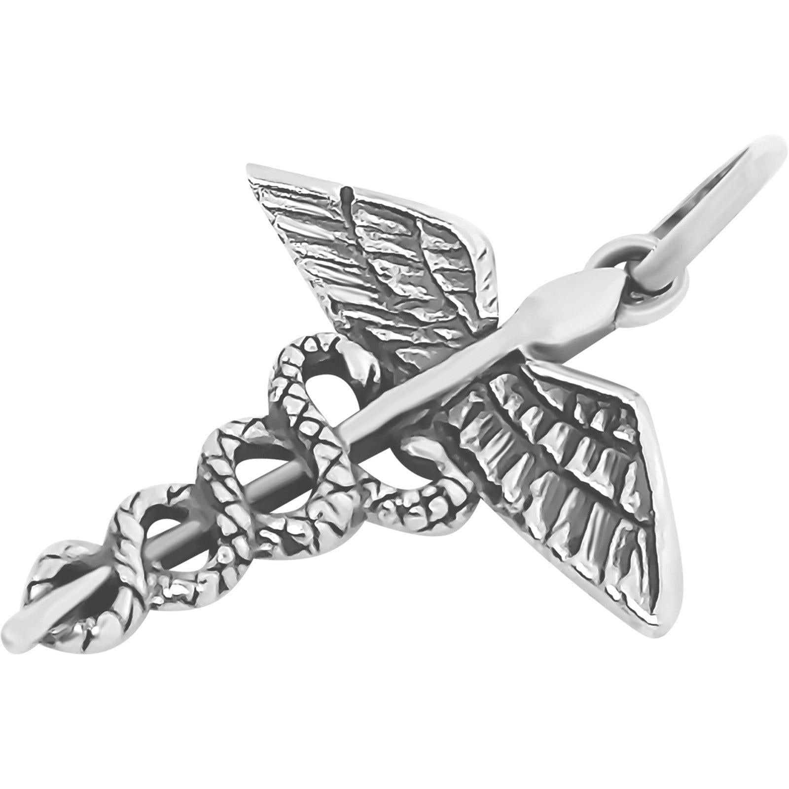 Caduceus Pendant - Silvette