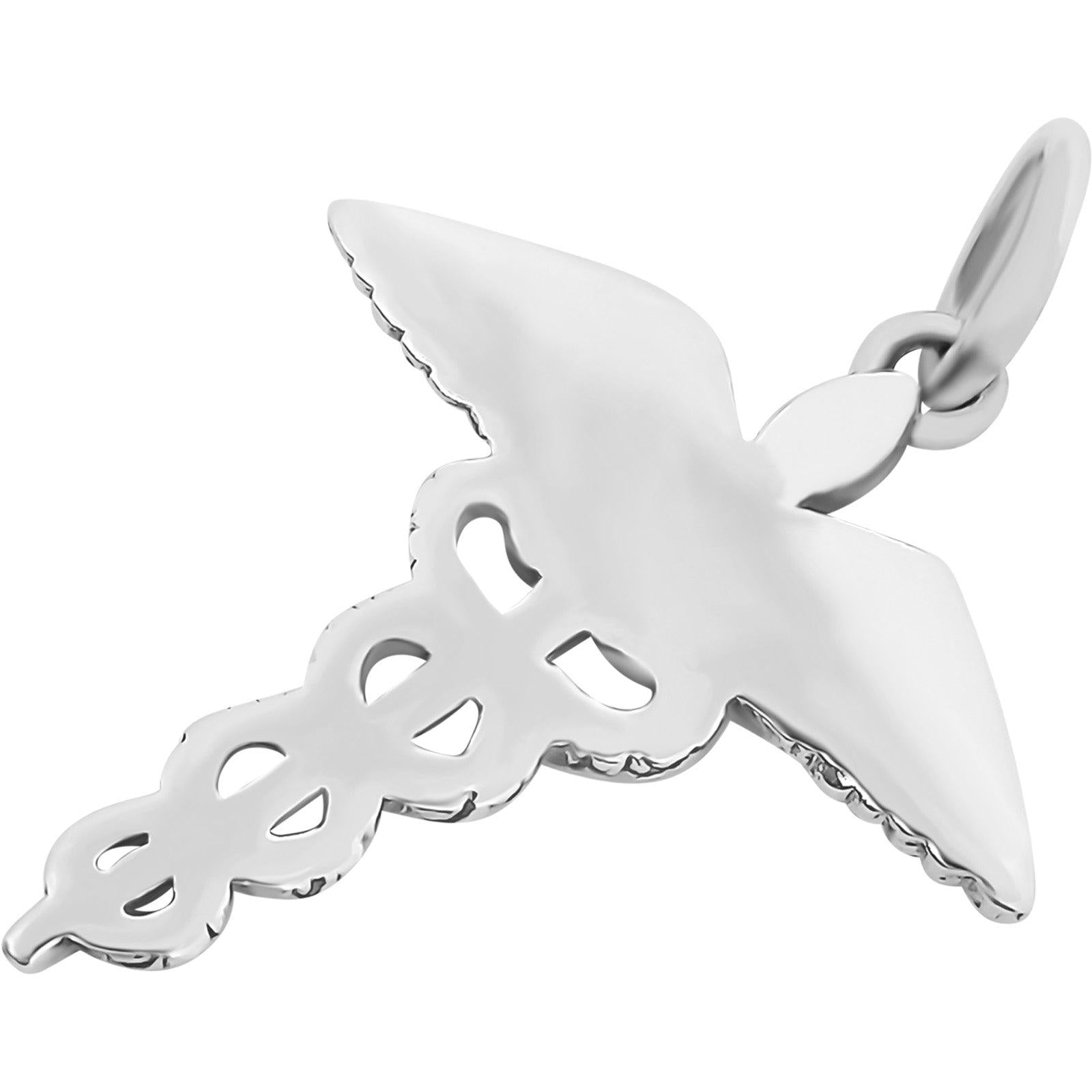 Caduceus Pendant - Silvette