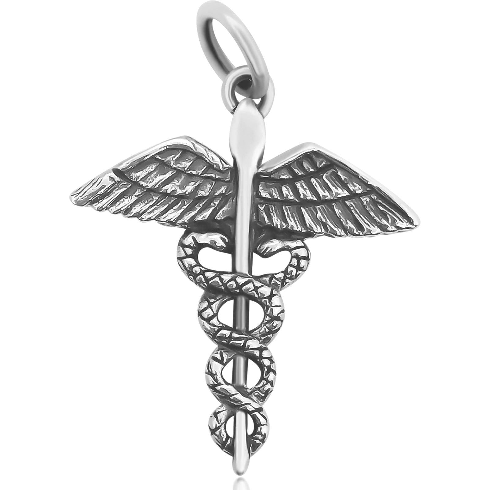 Caduceus Pendant - Silvette
