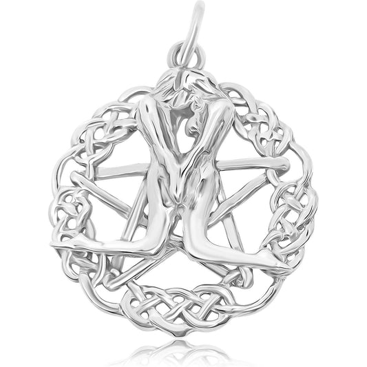 Celtic Great Rite Pentagram Pendant - Silvette