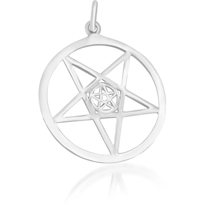 Inverted Double Pentagram Pendant