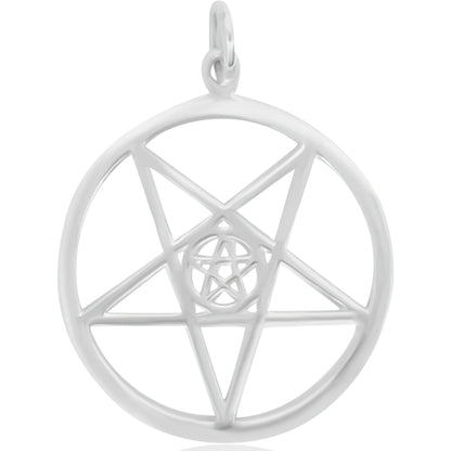 Inverted Double Pentagram Pendant