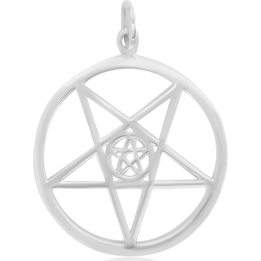 Inverted Double Pentagram Pendant