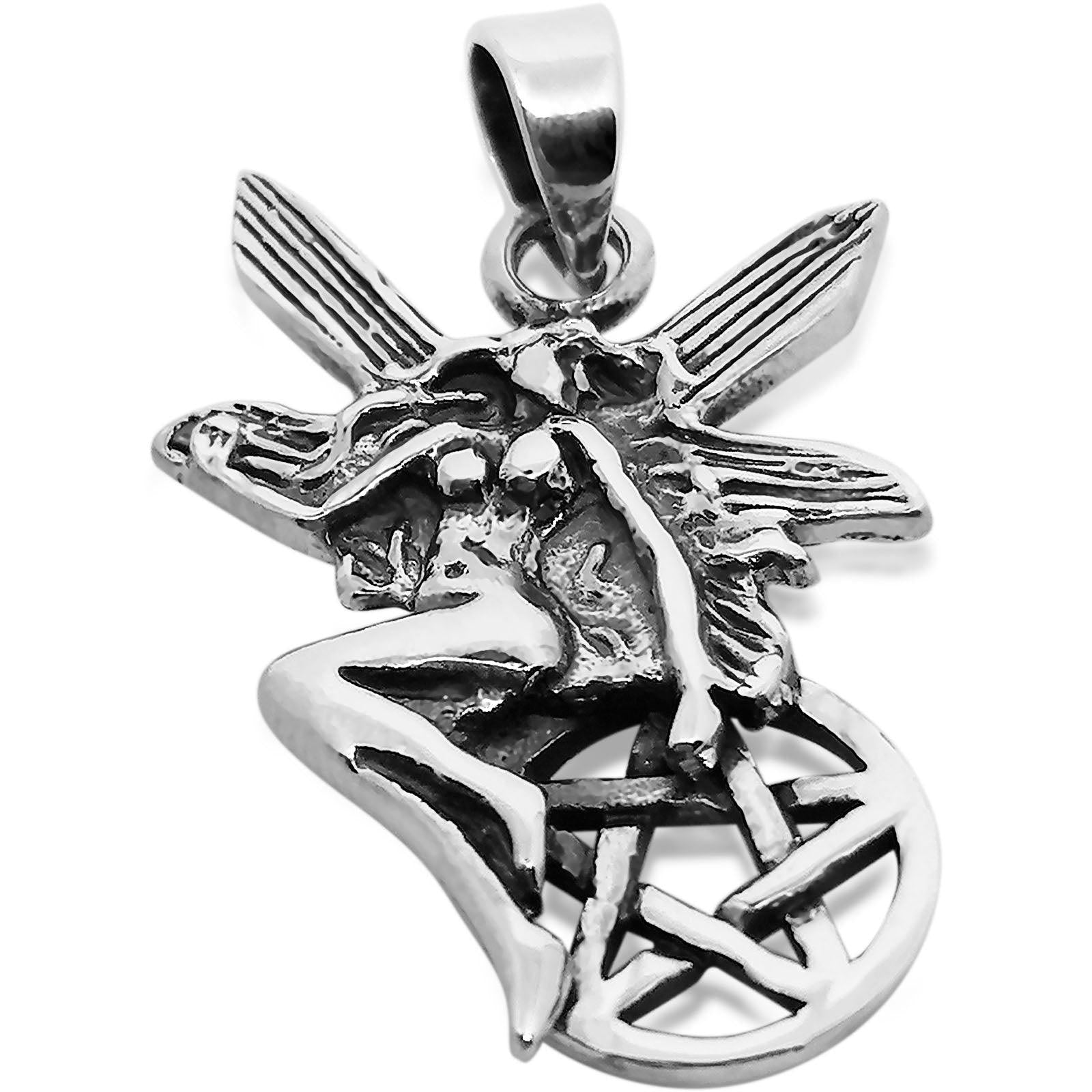 Elven Fairy Pentagram Pendant - Silvette
