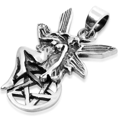 Elven Fairy Pentagram Pendant - Silvette