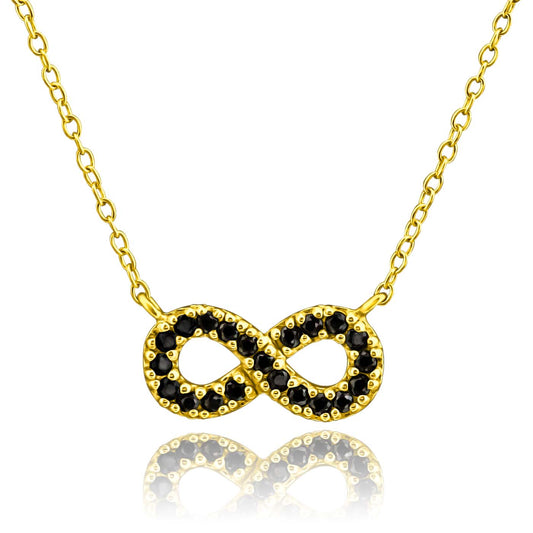 Gold Plated Infinity Necklace - Silvette