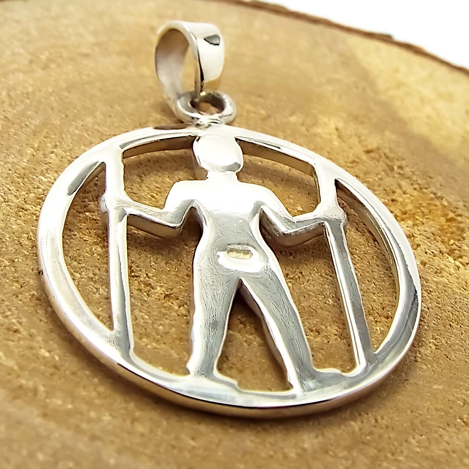 Long Man of Wilmington Pendant - Silvette