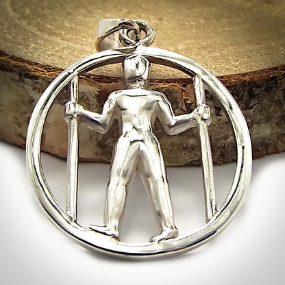 Long Man of Wilmington Pendant - Silvette