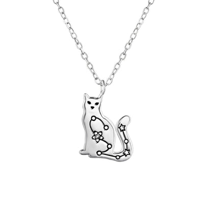 Cat Constellation Necklace - Silvette