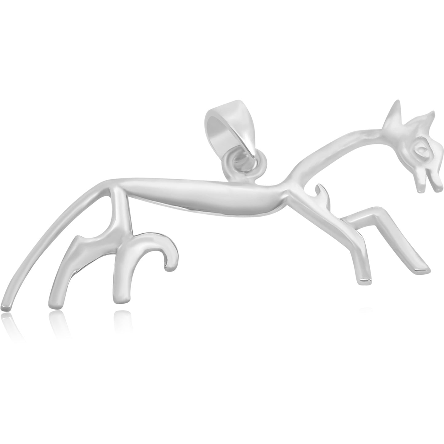 Uffington White Horse Pendant - Silvette