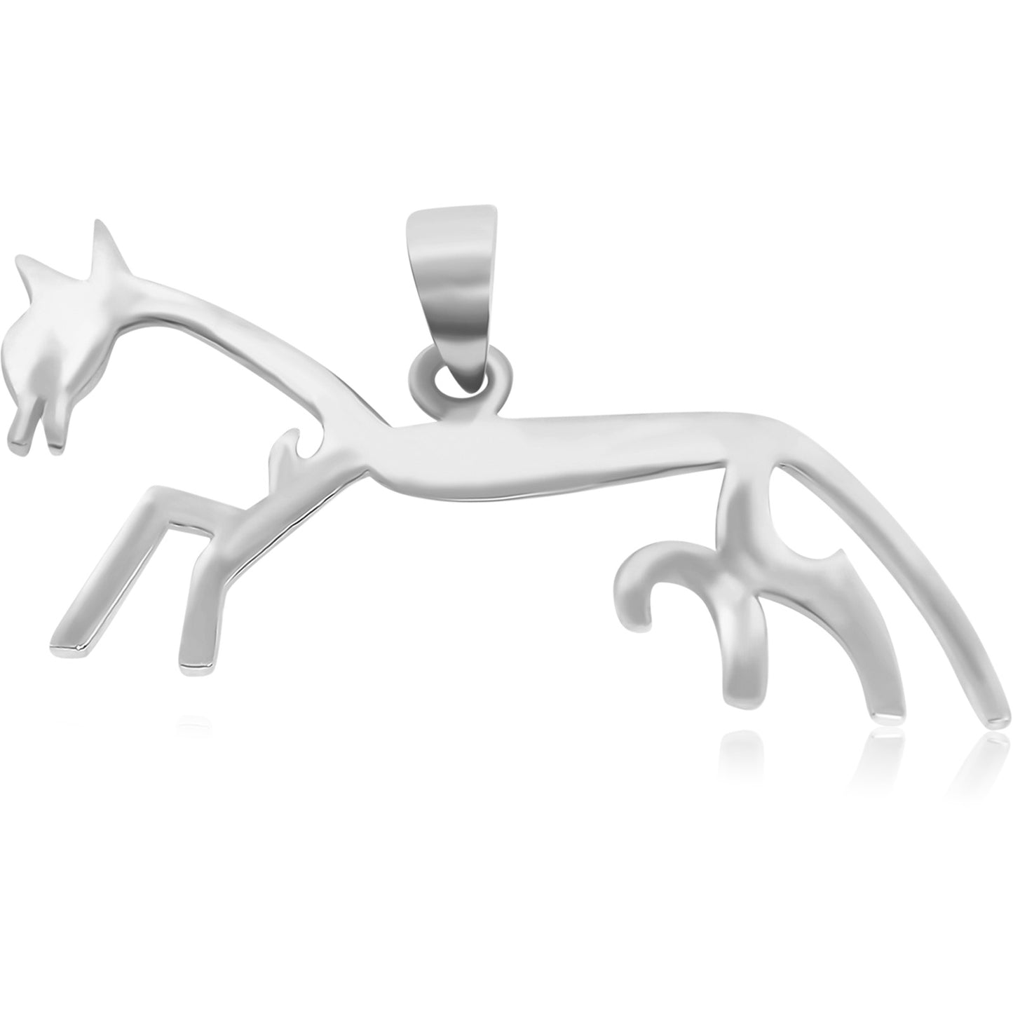 Uffington White Horse Pendant - Silvette
