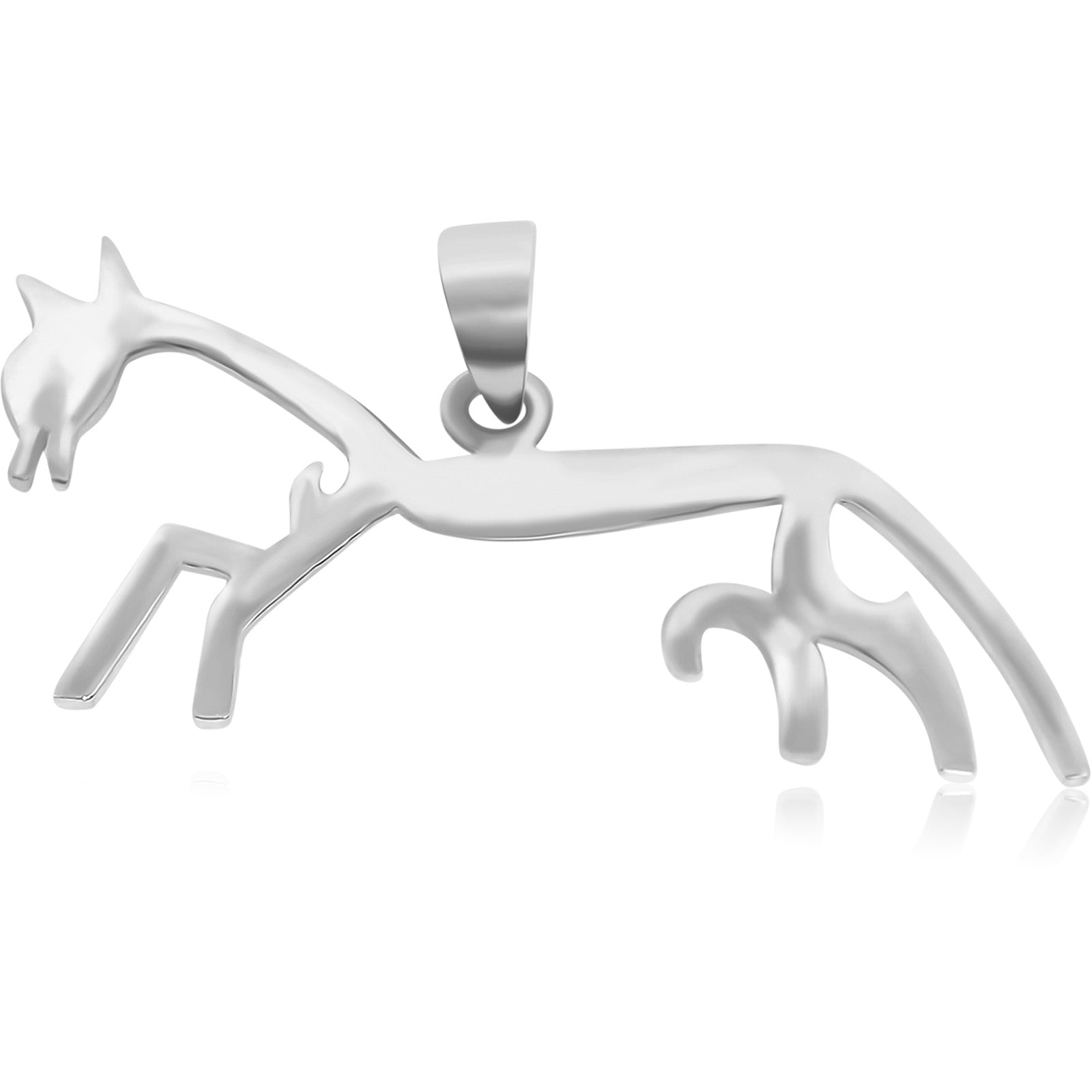 Uffington White Horse Pendant - Silvette