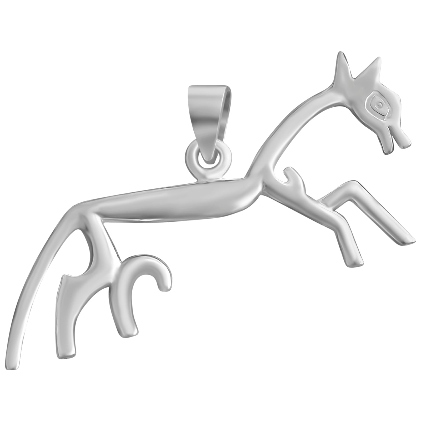 Uffington White Horse Pendant - Silvette