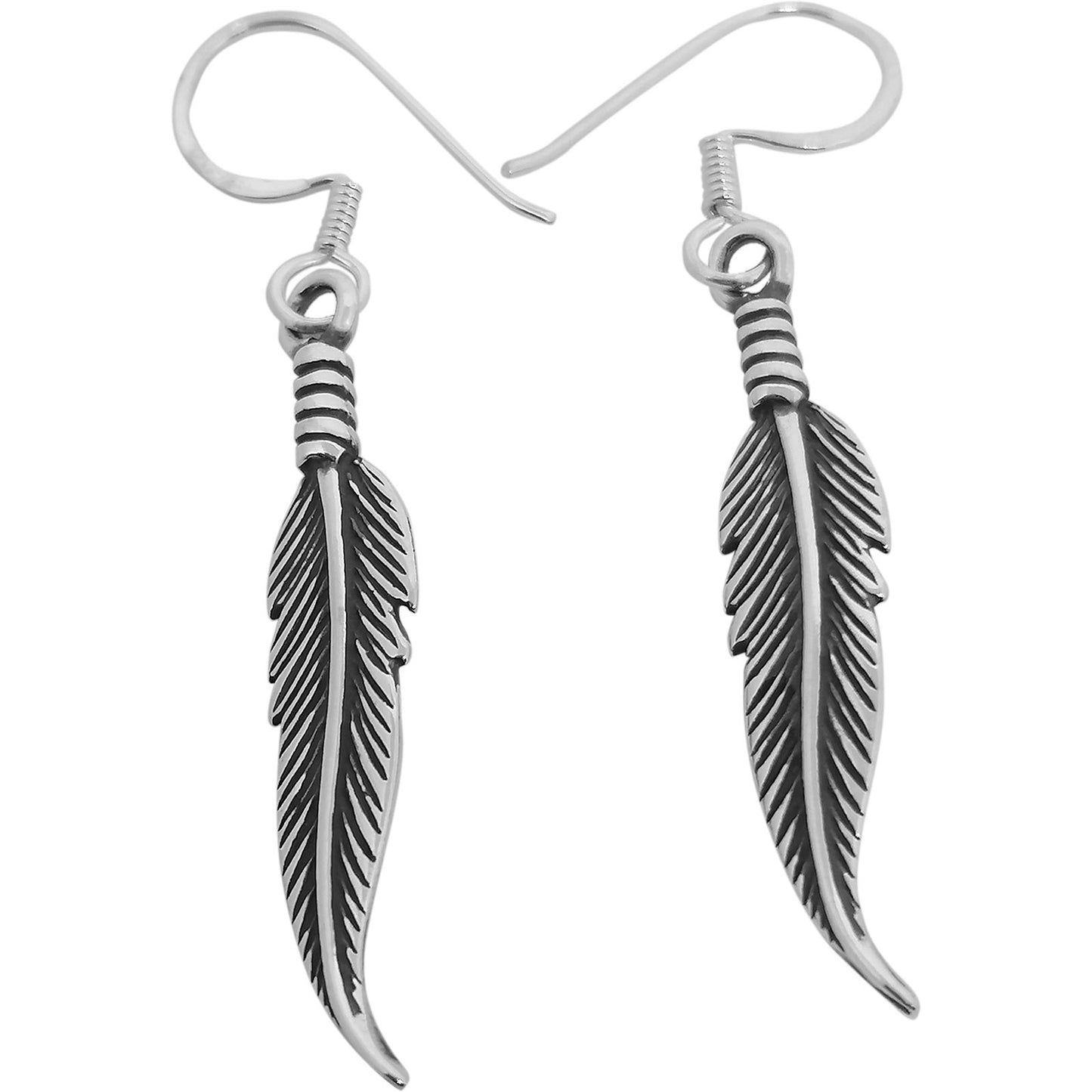 Feather Hook Earrings - Silvette
