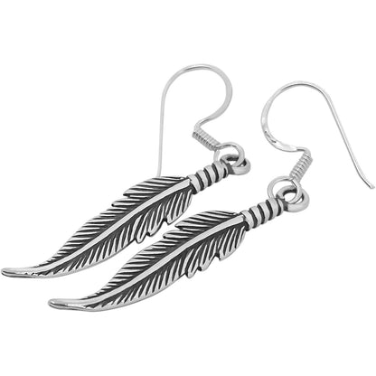 Feather Hook Earrings - Silvette