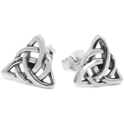 Celtic Knot Triquetra Studs - Silvette