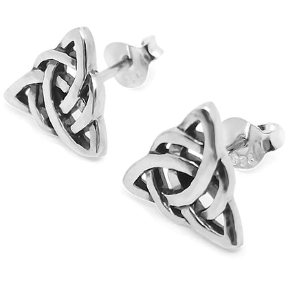 Celtic Knot Triquetra Studs - Silvette