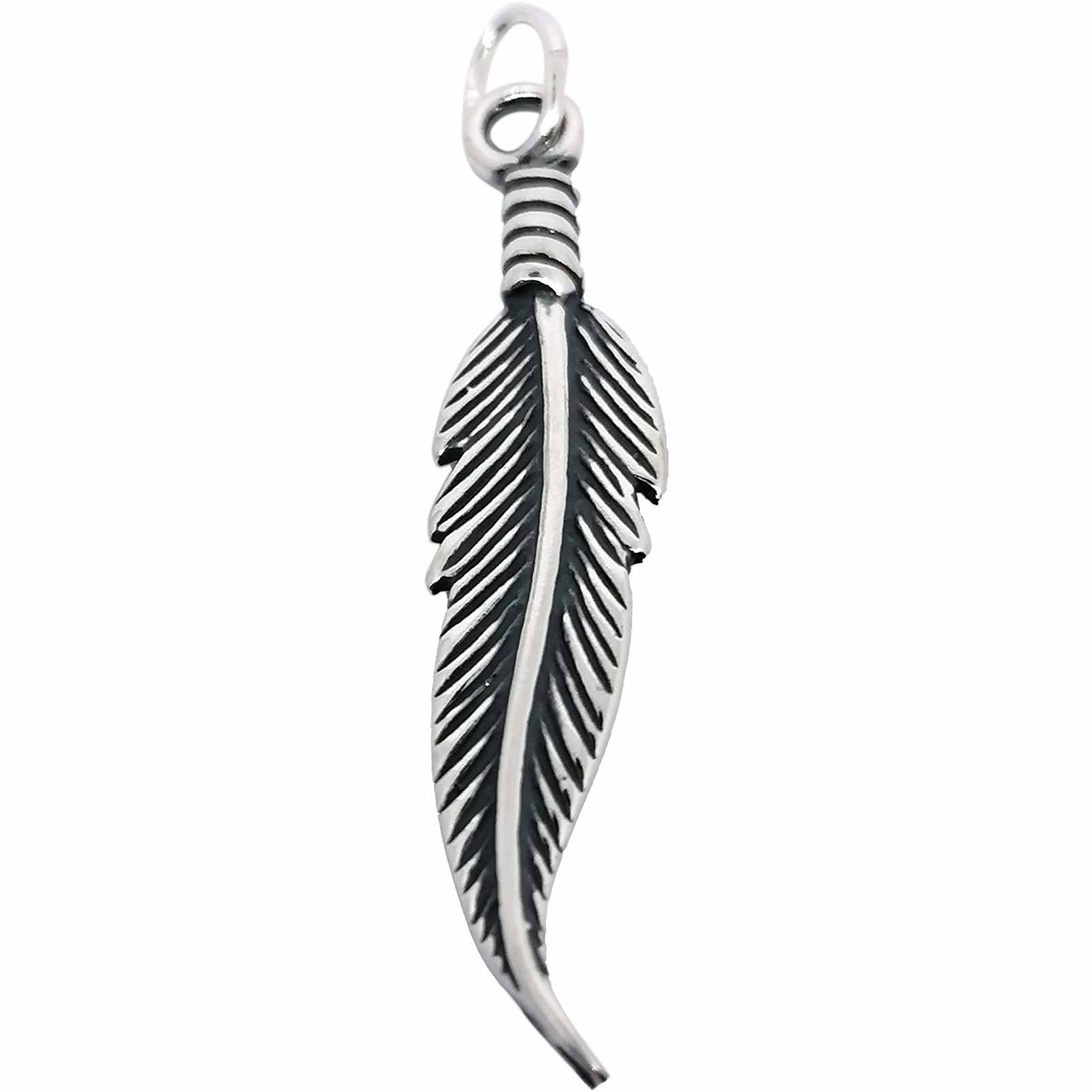 Feather Pendant - Silvette