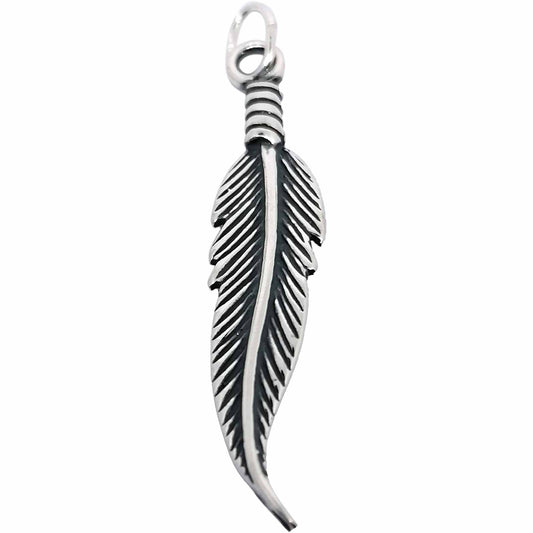 Feather Pendant - Silvette
